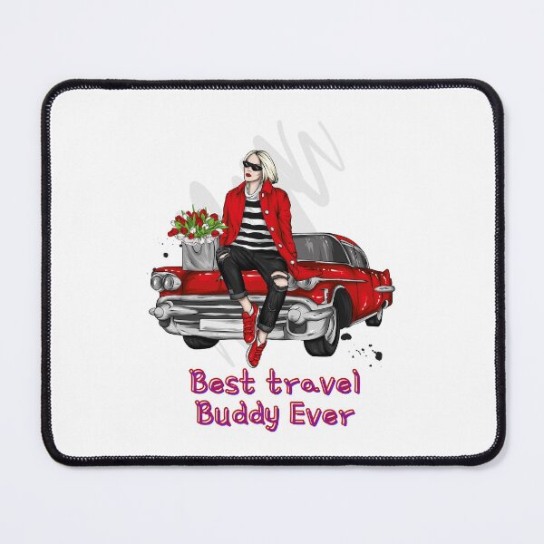 Item preview, Best Travel Buddy Ever designed and sold by Charming Doodles.