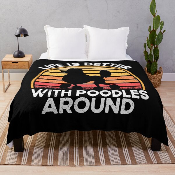 Item preview, Life is better with poodles around,poodle lovers designed and sold by Memes-for-all.