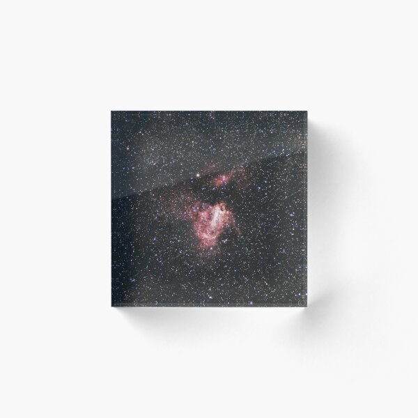 The Omega Nebula Acrylic Block
