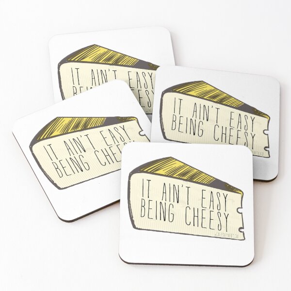 Item preview, It Ain't Easy Being Cheesy Sticker in Color designed and sold by jsjsjs3344.