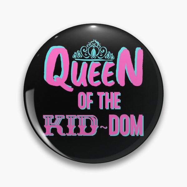 Item preview, Queen Of The Kid-Dom Super Mom Pink/Turquoise Edition  designed and sold by Vibbin4Life33.