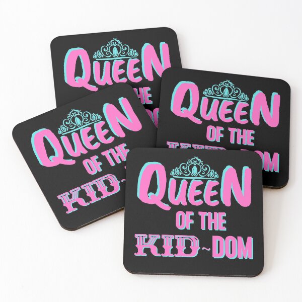 Item preview, Queen Of The Kid-Dom Super Mom Pink/Turquoise Edition  designed and sold by Vibbin4Life33.