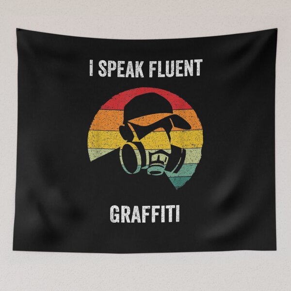Item preview, I Speak Fluent Graffiti Vintage Urban Street Art Gift  designed and sold by janetconnie8l.