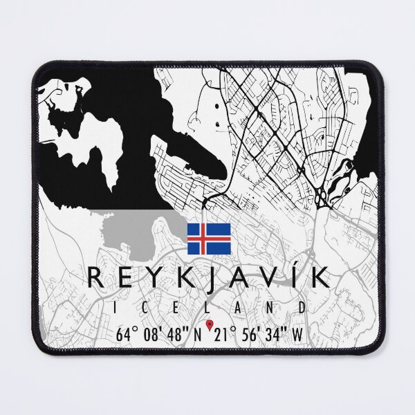Item preview, REYKJAVIK MAP ICELAND designed and sold by hatimelhag.