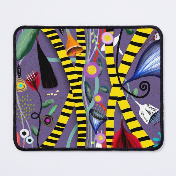Item preview, Floral funny Purple and yellow. designed and sold by rupydetequila.