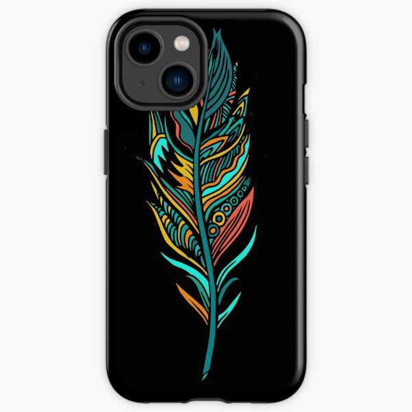 Distinctive colorful feather iPhone Tough Case