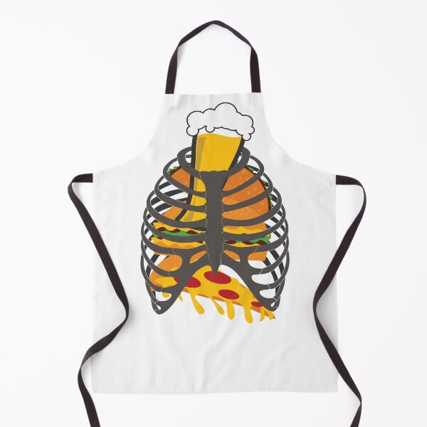 Item preview, Frat Guy Skeleton Rib Cage Beer and Pizza designed and sold by TrndSttr.