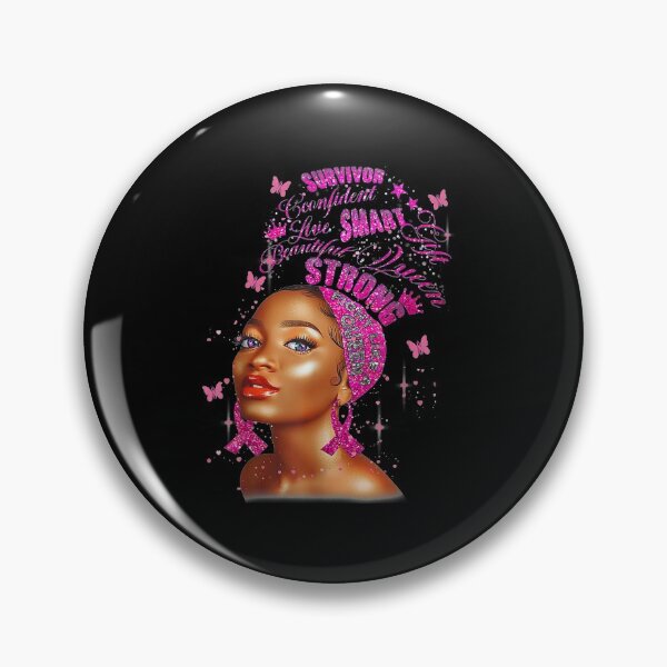 Item preview, Strong Smart Black Women Breast Cancer Survive Pink Ribbon  designed and sold by FelixRiojas.