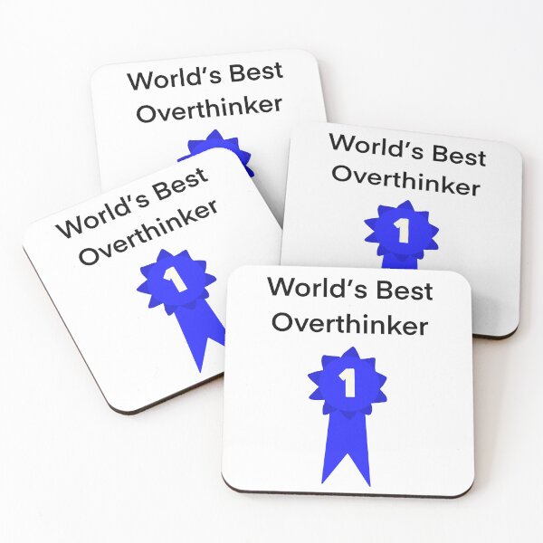 Item preview, World's Best Overthinker Ribbon designed and sold by BomaJoe.