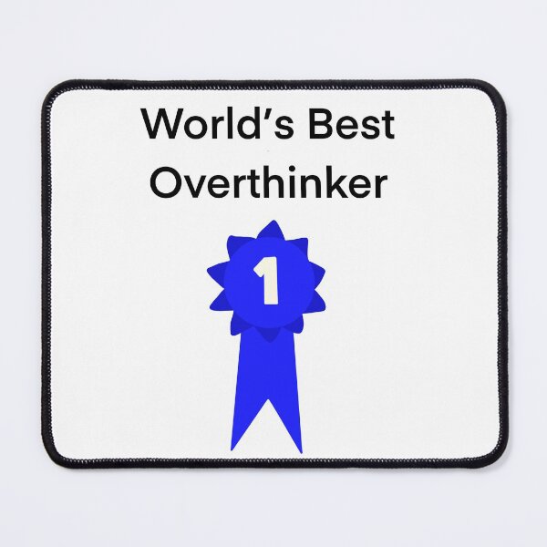 Item preview, World's Best Overthinker Ribbon designed and sold by BomaJoe.