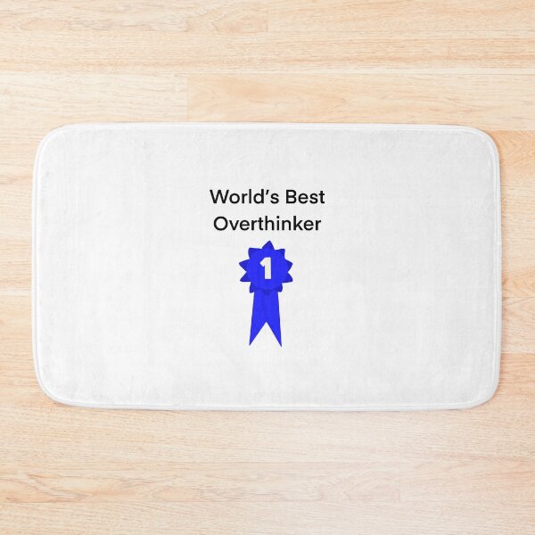 Item preview, World's Best Overthinker Ribbon designed and sold by BomaJoe.