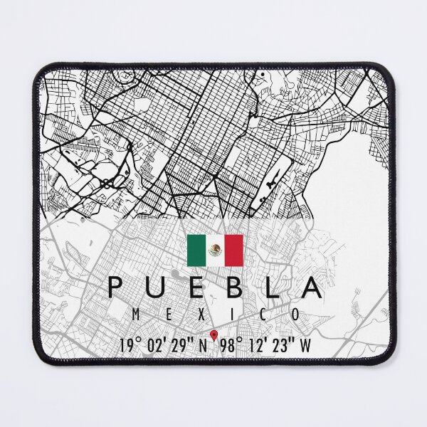 Item preview, PUEBLA MAP MEXICO designed and sold by hatimelhag.