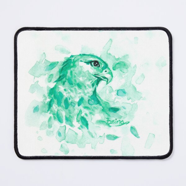 Item preview, Watercolor Splash Hawk, green designed and sold by Brina Williamson.