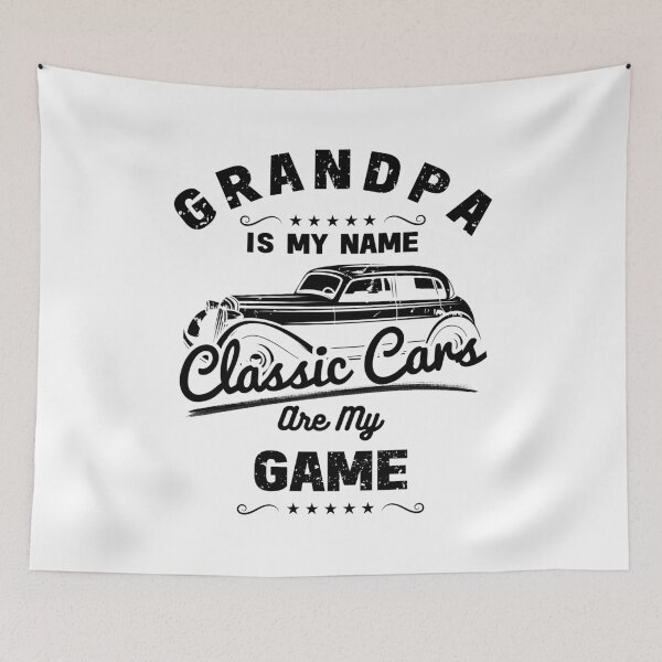 Item preview, Grandpa Is My Name Classic Cars Are My Game designed and sold by inkframe.