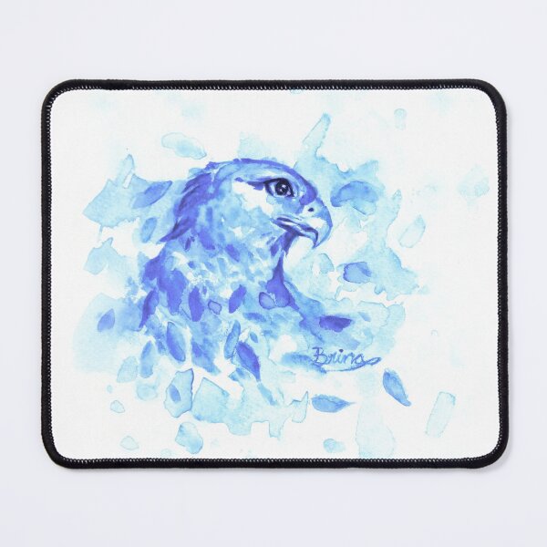Item preview, Watercolor Splash Hawk, blue designed and sold by Brina Williamson.