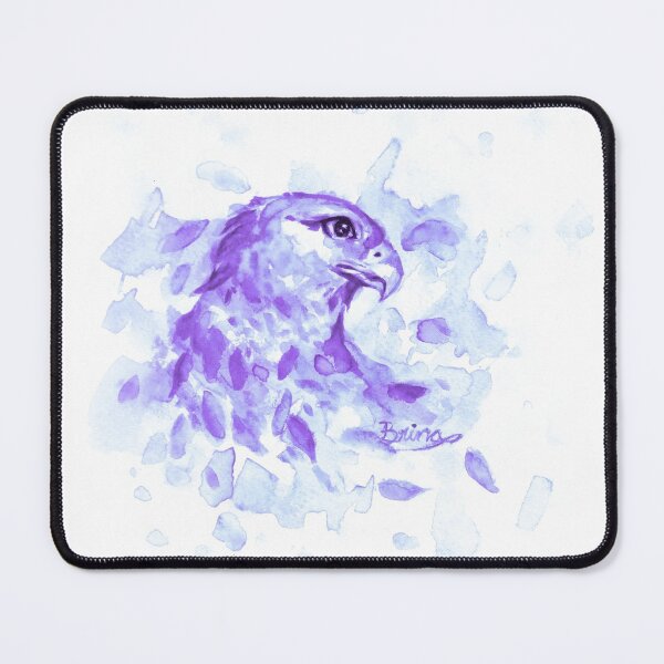 Item preview, Watercolor Splash Hawk, purple designed and sold by Brina Williamson.