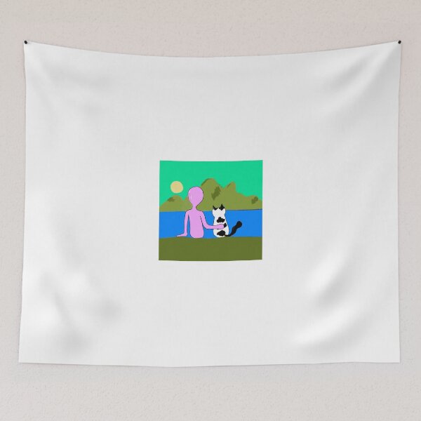 Item preview, Kid and Cat at the Beach designed and sold by BomaJoe.