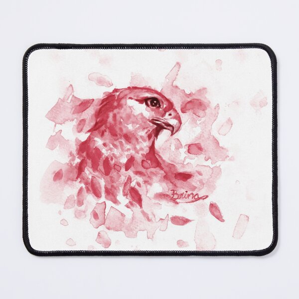 Item preview, Watercolor Splash Hawk, in red designed and sold by Brina Williamson.