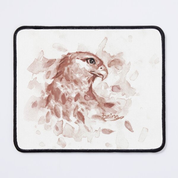 Item preview, Watercolor Splash Hawk, in brown designed and sold by Brina Williamson.
