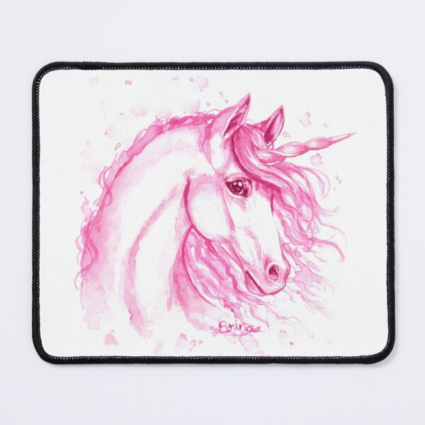 Item preview, Unicorn face in pink designed and sold by Brina Williamson.