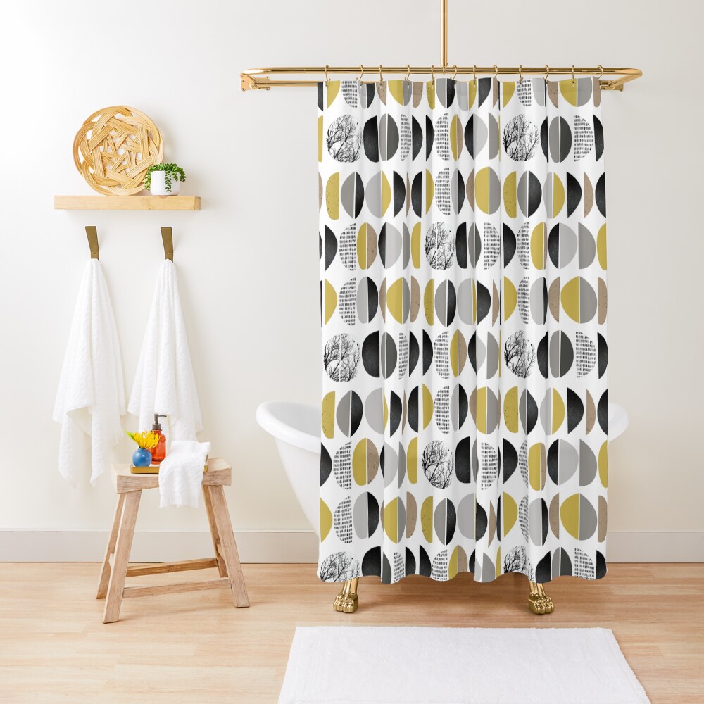 Mid Century Modern Shower Curtain