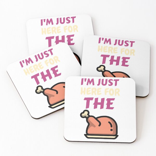 Item preview, I'M JUST HERE FOR THE TURKEY THANKSGIVING T-SHIRT designed and sold by T-SHIRTEES.