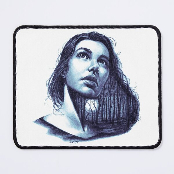 Item preview, Tangled Forest of Hair (blue) designed and sold by Brina Williamson.