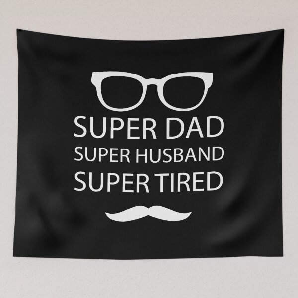 Artikelvorschau, Super Papa Super Ehemann Super müde || Bestes Geschenk für Väter entworfen und verkauft von BlackTulips.