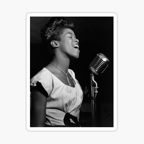 Sarah Vaughan, American Jazz Singer Sticker