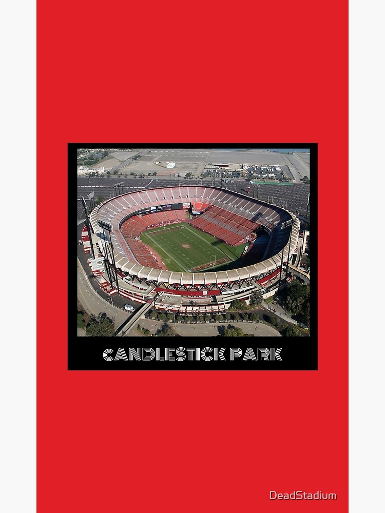 "Candlestick Park Red" Poster by DeadStadium Redbubble