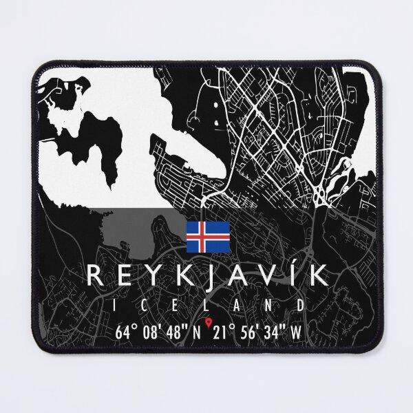 Item preview, REYKJAVIK MAP ICELAND designed and sold by hatimelhag.