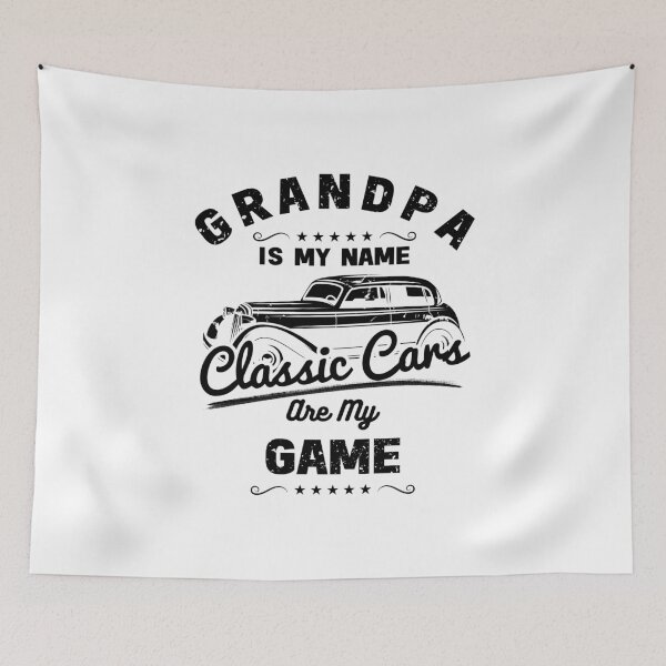 Item preview, Grandpa Is My Name Classic Cars Are My Game designed and sold by inkframe.