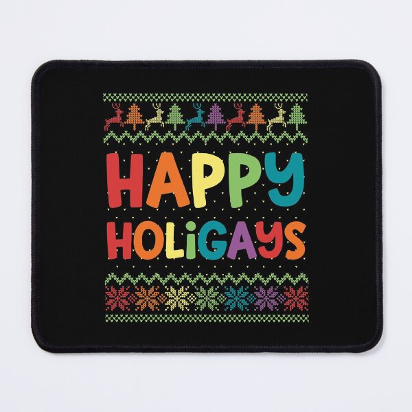 Item preview, Gay Christmas Funny Lgbt Happy Holigays Rainbow Party Gift designed and sold by herwinv.