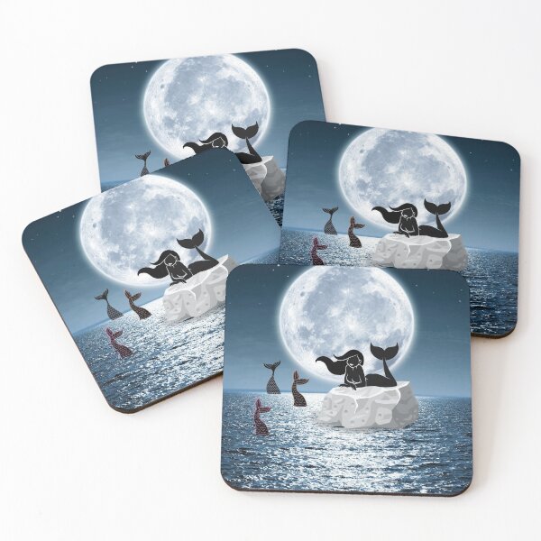 Item preview, Mermaids in the Moonlight designed and sold by SquirrelCreate.