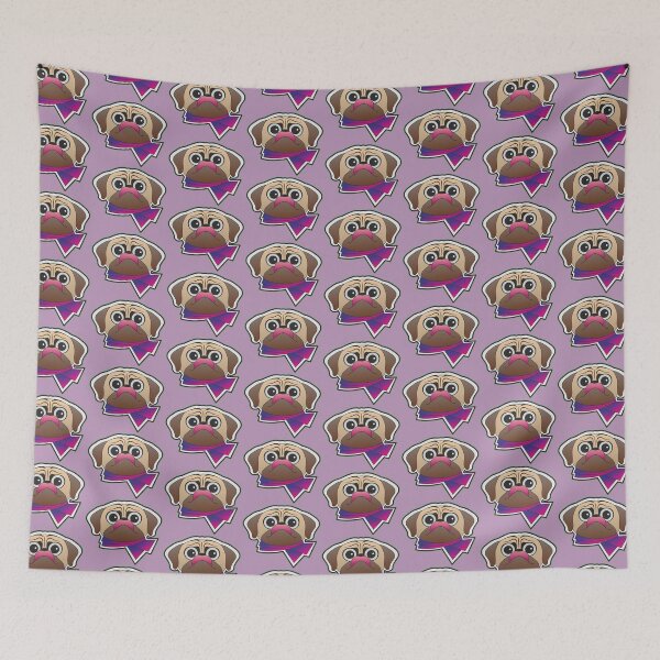 Item preview, Pug with a pink bow designed and sold by Kabira77.