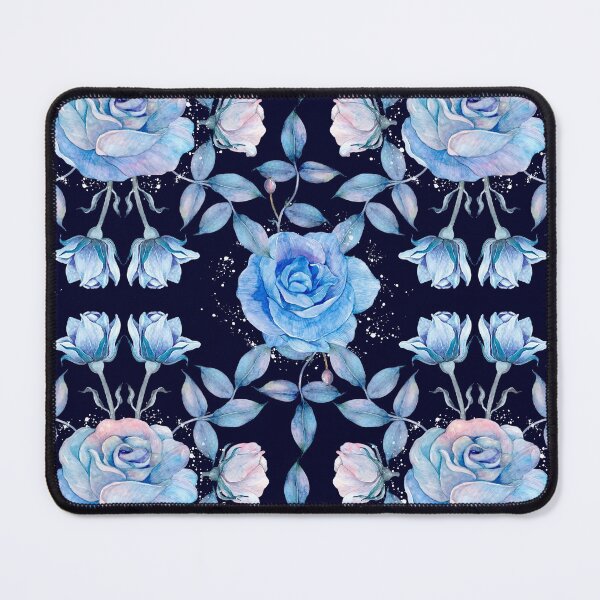 Item preview, Blue Rose Floral Watercolor Painting  designed and sold by newburyboutique.