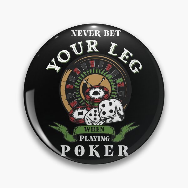 Item preview, Never Bet Your Leg When Playing Poker - funny sarcastic amputee awareness gift  designed and sold by gook78.