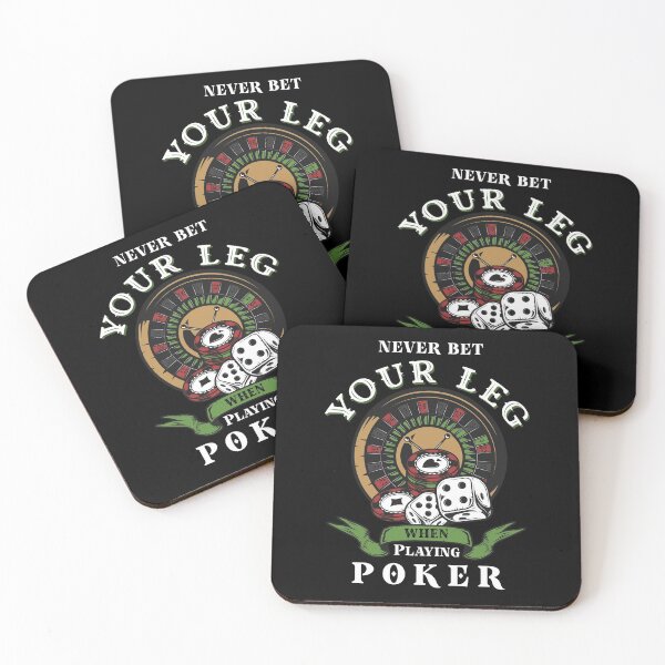 Item preview, Never Bet Your Leg When Playing Poker - funny sarcastic amputee awareness gift  designed and sold by gook78.