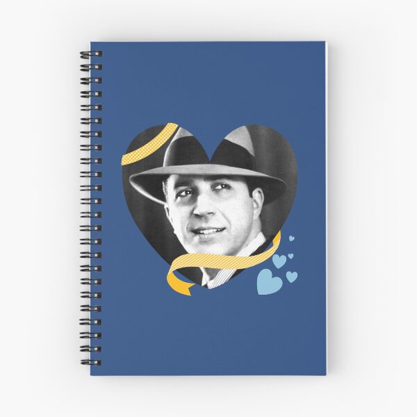 Item preview, Gardel Heart Frame Tango Portrait with Yellow Ribbon designed and sold by infinitetango.