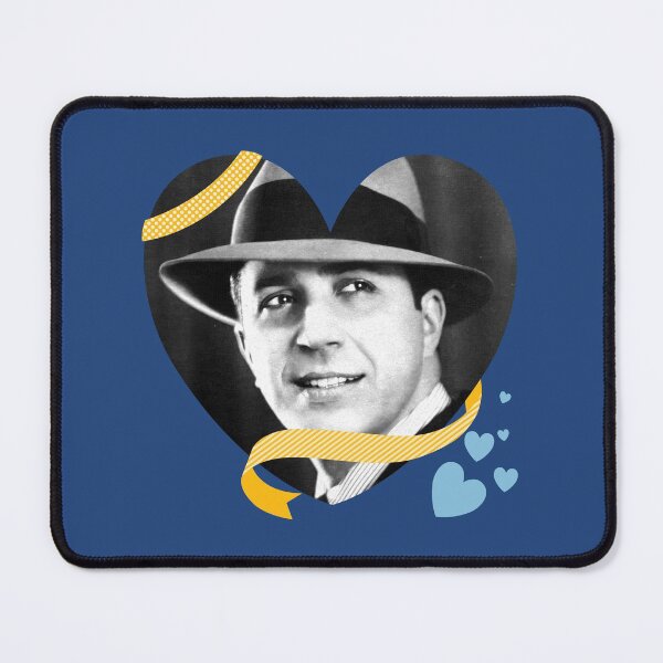Item preview, Gardel Heart Frame Tango Portrait with Yellow Ribbon designed and sold by infinitetango.
