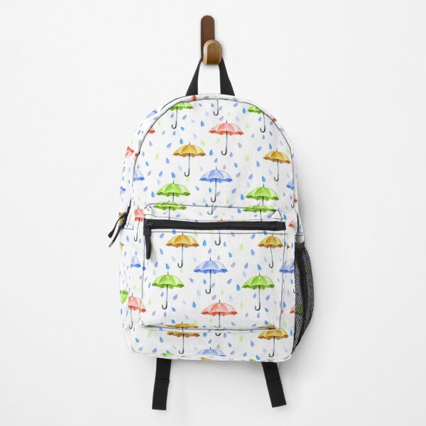 Item preview, Colorful Watercolor Umbrellas and Rain Drops Fall designed and sold by SarahTeskk.