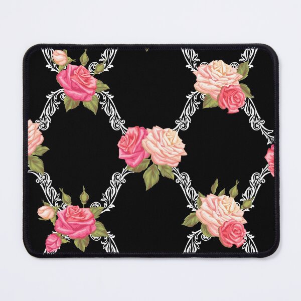 Item preview, Elegant Vintage Abstract Pink Roses and Leaves Pattern designed and sold by silviaol.