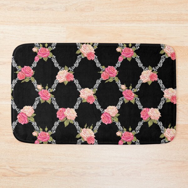 Item preview, Elegant Vintage Abstract Pink Roses and Leaves Pattern designed and sold by silviaol.