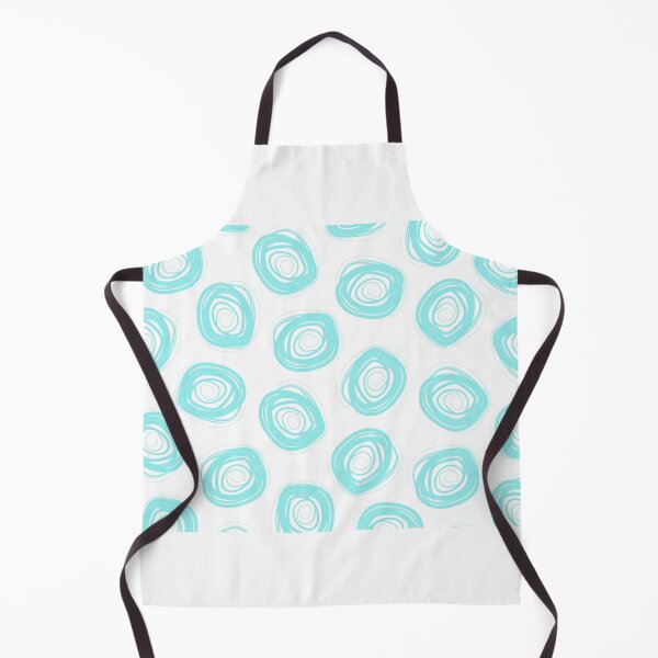 Item preview, cyan spiral abstract figures pattern designed and sold by lafataviola.