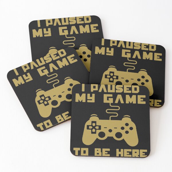 Item preview, Gaming I pause my game to be here Art Design Happy Apparel Essential Inspiration Joy Mood Funny designed and sold by DesignByHeartUK.