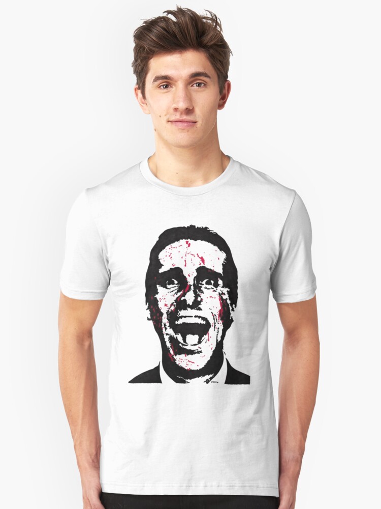 American Psycho Patrick Bateman T Shirt By Vlmcl Art Redbubble