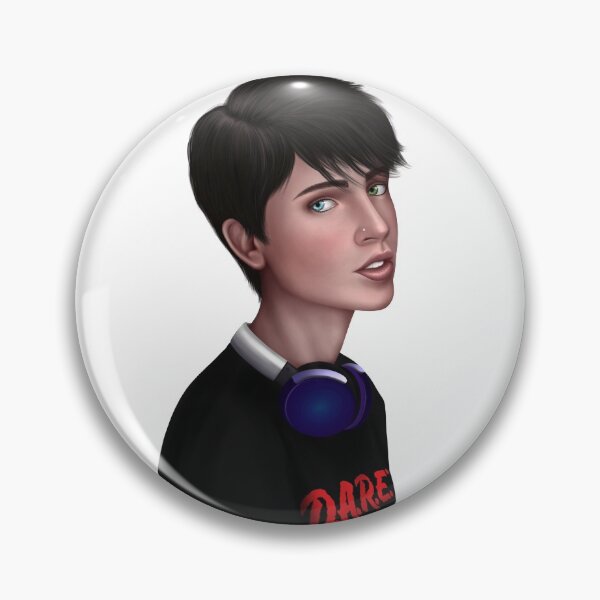 Item preview, A Thousand Butterflies: Finn in a DARE Shirt, wearing headphones designed and sold by Ree Winters.
