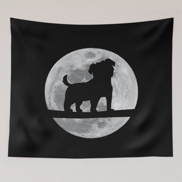 Item preview, Pug Dog Night Moon pug Lover designed and sold by alaechamlal.