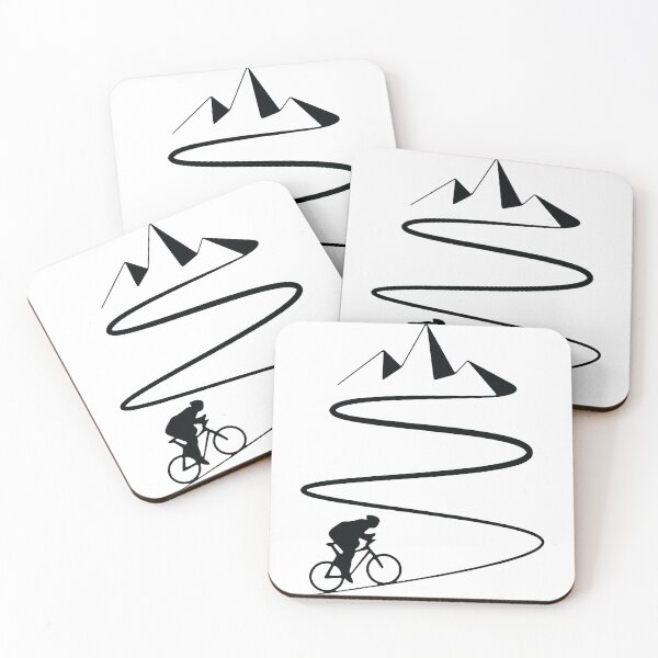Item preview, Mountain Bike Heartbeat Funny Biker Bicycle Cycling Art Design Happy Apparel Essential Inspiration Joy Mood Funny designed and sold by DesignByHeartUK.