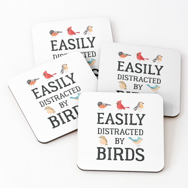 Item preview, Easily Distracted by Birds Birdwatching Birdwatcher Birder  designed and sold by The Junto Shop.